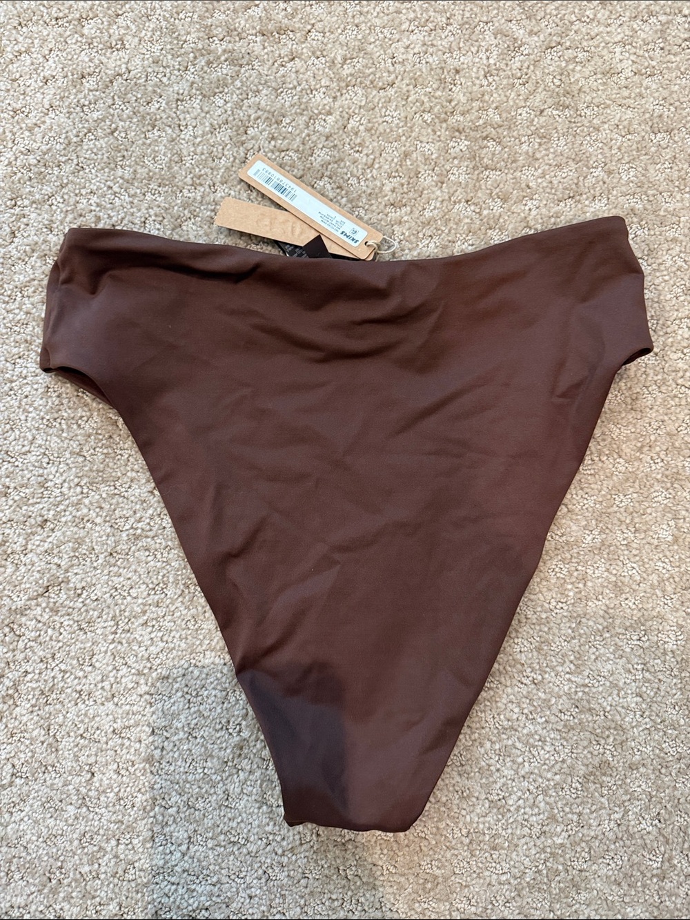 SKIMS Brown Swim Set! 5 pieces! 3 tops 2 bottoms - Picture 12 of 16